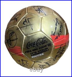 2006 World Cup Ghana Black Stars Autographed Soccer Ball- Including Coaches