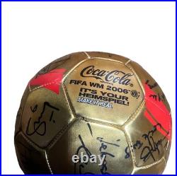 2006 World Cup Ghana Black Stars Autographed Soccer Ball- Including Coaches