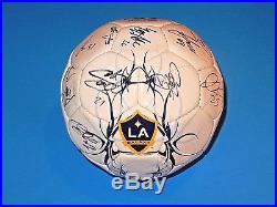 2007-08 LA Galaxy Team Autographed Soccer Ball Beckham Donovan JSA LOA #Z78158