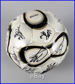 2008 Galaxy Team Signed Soccer Ball 25+ Sigs. David Beckham, etc. COA JSA