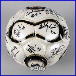 2008 Galaxy Team Signed Soccer Ball 25+ Sigs. David Beckham, etc. COA JSA