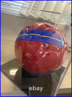 2010-11 Squad Signed Barcelona Team Ball with COA