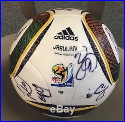 2010 Fifa World Cup Team USA Signed Soccer Ball With Beckett Full Letter Rare