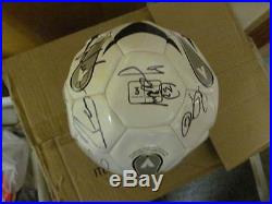 2010 Manchester United Team Signed Soccer Ball COA Ferguson