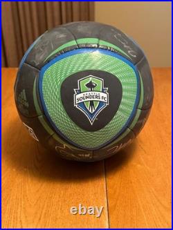 2010 Signed Seattle Sounders Soccer Team Ball + 3 Autographed Tickets