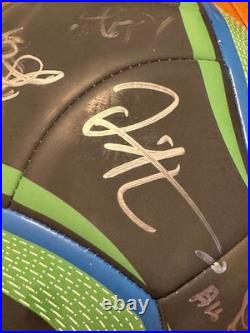 2010 Signed Seattle Sounders Soccer Team Ball + 3 Autographed Tickets
