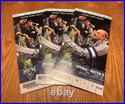 2010 Signed Seattle Sounders Soccer Team Ball + 3 Autographed Tickets
