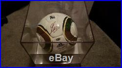 2010 World Cup Soccer Ball Signed By Lionel Messi