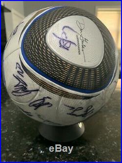 2011 MLS Cup Los Angeles Galaxy Team Autographed Jabulani Authentic Ball
