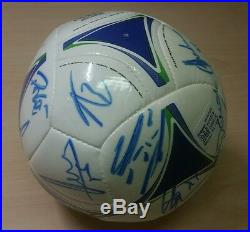 2012 Chelsea team signed autographed mini soccer ball MLS All Star Game