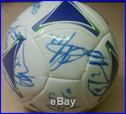 2012 Chelsea team signed autographed mini soccer ball MLS All Star Game