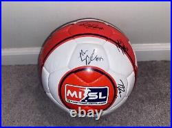 2013-2014 Baltimore Blast Misl Team Signed Logo Full Size Soccer Ball Coa