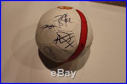 2014-15 MANCHESTER UNITED TEAM SIGNED SOCCER BALL withCOA UEFA CHAMPIONS LEAGUE