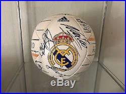 2014 Real Madrid Signed Team Soccer Ball Champions League Coa 1