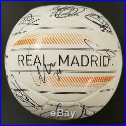 2014 Real Madrid Team Signed (25) Adidas Ball Ronaldo Ramos Casillas BAS