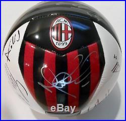 2015-16 AC Milan Team Signed Soccer Ball withCOA Futbol Premier League #1