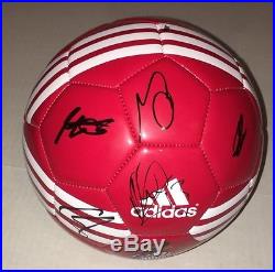 2015-16 BAYERN MUNICH Team Autographed Soccer Ball Futbol Premier League COA