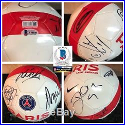 2015 -2016 Paris Saint-Germain Signed Soccer Ball zlatan ibrahimovic BAS COA