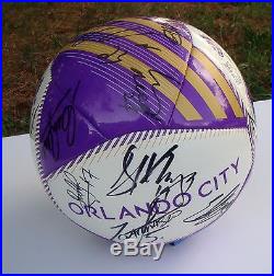 2015 Inaugural Orlando City FC Logo Mini Soccer Ball Signed SEASON TICKET GIFT