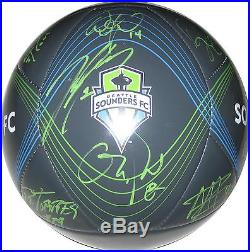 2015 Seattle Sounders, Team, Signed, Autographed, Logo Soccer Ball, Coa, With Proof