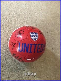 2015 USA Womens Soccer Team Signed USA Soccer Ball World Cup Champions Rare