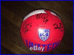 2015 Womens World Cup Champion USA Team Signed Soccer Ball Press Rampone Krieger