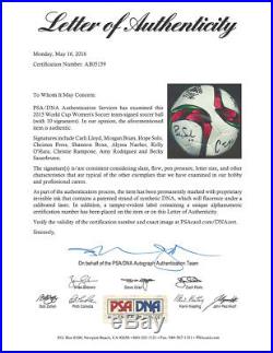 2015 World Cup Autographed Adidas Soccer Ball 10 Sigs Lloyd Solo Psa/dna 107494