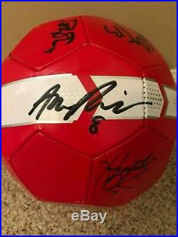 2015 World Cup Team Signed Soccer Ball Womens USA Team Carli Lloyd Alex Morgan +