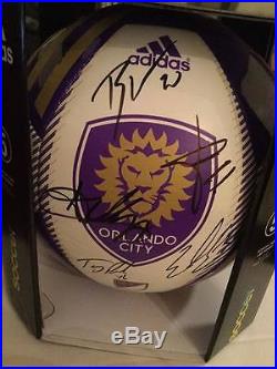 2016 Orlando City SC Team signed Soccer Ball 22 Players KAKA Shea Larin