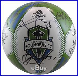 2016 Seattle Sounders, Team, Signed, Autographed, Logo Soccer Ball, Coa, With Proof