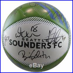 2016 Seattle Sounders, Team, Signed, Autographed, Logo Soccer Ball, Coa, With Proof