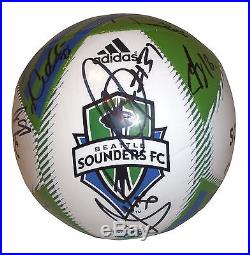2016 Seattle Sounders FC Team Signed Logo Soccer Ball, MLS, Autographed, Proof, COA