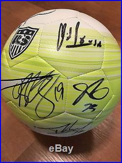 2016 Team Signed Ball USA Mens Soccer Olympic Clint Dempsey + More Auto Coa