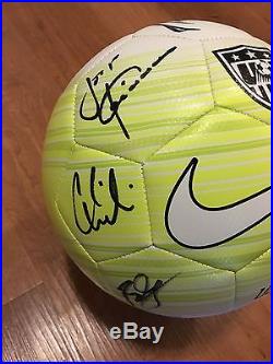 2016 Team Signed Ball USA Mens Soccer Olympic Clint Dempsey + More Auto Coa