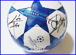 2016 UEFA CL Messi + Ronaldo Signed Official Ball + COA, LTD 5/10