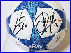 2016 UEFA CL Messi + Ronaldo Signed Official Ball + Official COA, LTD 5/10