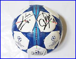 2016 UEFA CL Messi + Ronaldo Signed Official Ball + Official COA, RARE