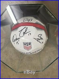 2016 USWNT Signed Soccer Ball With Case and COA (19 Signatures)