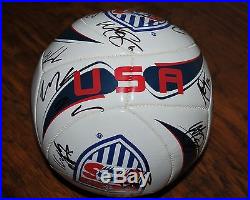 2016 WORLD CUP CHAMPS USA WOMEN NATIONAL TEAM SIGNED SOCCER BALL WithPROOF LLOYD