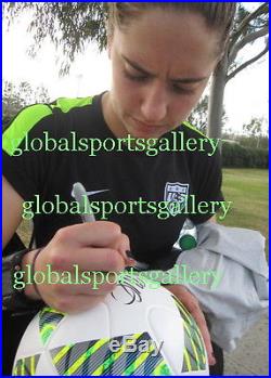 2016 team USA women's signed soccer ball Alex Morgan + Hope Solo +17 Proof