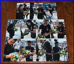 2017 BRAZIL WOMEN NATIONAL SOCCER TEAM SIGNED SOCCER BALL MARTA With PHOTO PROOF
