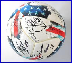 2017 Chicago Fire Red/White/Blue NATIVO OMB Team Signed Soccer Ball COA