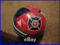 2017 Chicago Fire Team-Signed Soccer Ball Collectible Sports Memorabilia