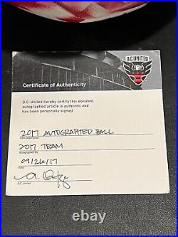2017 DC United Hand Signed Team MLS Soccer Ball 12 Autographs DC United COA