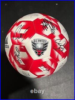 2017 DC United Hand Signed Team MLS Soccer Ball 12 Autographs DC United COA