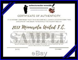 2017 Minnesota United FC Team Signed Soccer Ball with19 Sigs, Autographed, Proof, COA