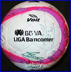 2017 SANTOS LAGUNA signed Voit soccer ball GAME USED 100% authentic 19 auto's