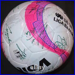 2017 SANTOS LAGUNA team signed GAME USED official soccer ball PINK OCTOBER rare