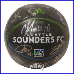 2017 Seattle Sounders FC Team Signed Autographed Logo Adidas Soccer Ball Proof