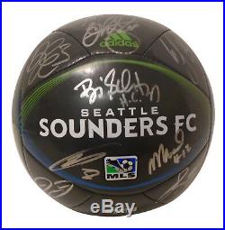 2017 Seattle Sounders FC Team Signed Autographed Logo Adidas Soccer Ball Proof